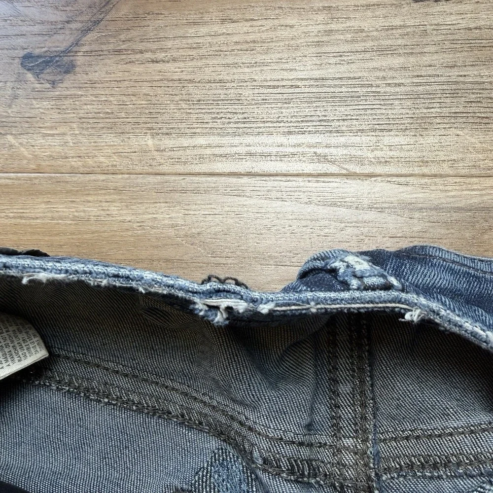 Diesel Buster Jeans Men 31x28 Blue Slim Tapered Stretch Dark Wash 0607A (Hemmed)